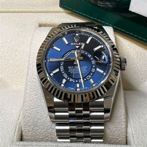 rolex oyster perpetual sky dweller price|rolex sky dweller blue 2022.